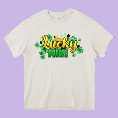 Lucky Mini St Patricks Heavy Core Tee Designed By Howdyjamesfarm