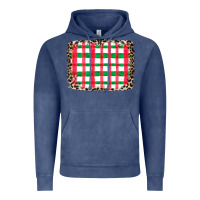 Vintage Denim Christmas Pattern Vintage Hoodie - CowhideDigitalArt