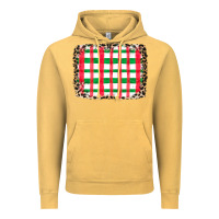 Vintage Mustard Christmas Pattern Vintage Hoodie - CowhideDigitalArt