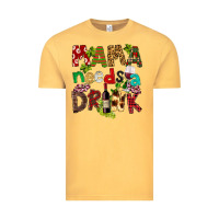 Vintage Mustard Mama Needs A Drink Vintage Tee - FaDigitalArtStudio