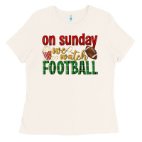 Bone on sunday we watch football Ladies Tee - BundleAndBundleShop