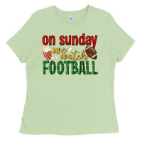 Matcha on sunday we watch football Ladies Tee - BundleAndBundleShop