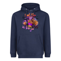 Navy I put the boo in boo-jee sneaker and heel Heavyweight Hoodie - RanaPortraitStore