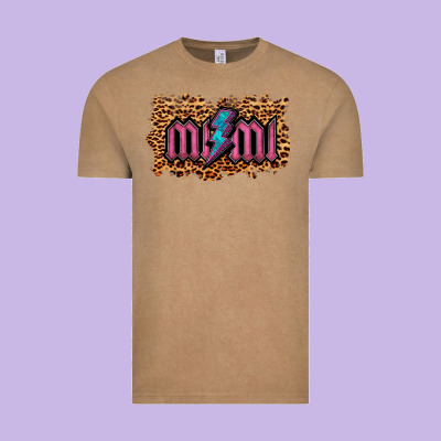 Leopard Mimi Lightning Vintage Tee Designed By Ranaportraitstore
