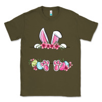Army Green Easter bunny name frame Classic Tee - OliviaCreatesArt