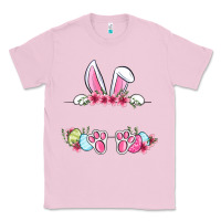 Bubblegum Pink Easter bunny name frame Classic Tee - OliviaCreatesArt