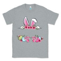 Heather Grey Easter bunny name frame Classic Tee - OliviaCreatesArt