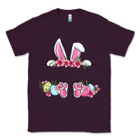 Plum Easter bunny name frame Classic Tee - OliviaCreatesArt