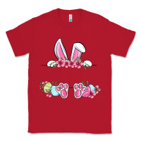 Red Easter bunny name frame Classic Tee - OliviaCreatesArt