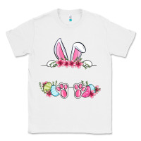 White Easter bunny name frame Classic Tee - OliviaCreatesArt