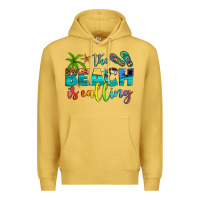 Antique Gold the beach is calling Premium Hoodie - Artiststas