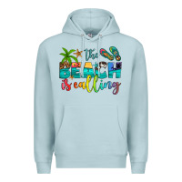 Blue Mist the beach is calling Premium Hoodie - Artiststas