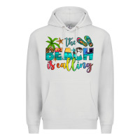 Dove Grey the beach is calling Premium Hoodie - Artiststas