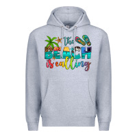 Heather Grey the beach is calling Premium Hoodie - Artiststas