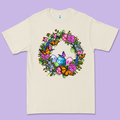 Easter Ocaliptus Spring Flowers Premium Tee Designed By Oliviacreatesart
