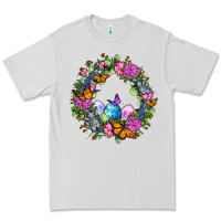 Dove Grey Easter Ocaliptus spring flowers Premium Tee - OliviaCreatesArt