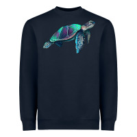 Navy turtle Heavyweight Sweatshirt - RanaPortraitStore