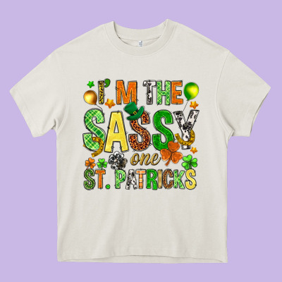 I'm The Sassy One St. Patrick's Heavy Core Tee Designed By Howdyjamesfarm