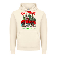 Vintage Artic christmas tree farm truck Vintage Hoodie - CowhideDigitalArt