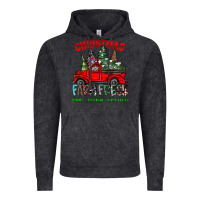 Vintage Black christmas tree farm truck Vintage Hoodie - CowhideDigitalArt
