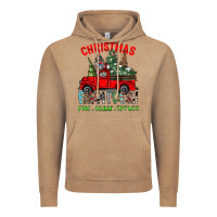 Vintage Coffee christmas tree farm truck Vintage Hoodie - CowhideDigitalArt