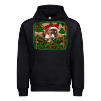 Black christmas donkeys Urban Hoodie - Jasminsmagicworld
