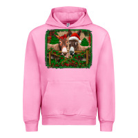 Fuchsia Pink christmas donkeys Urban Hoodie - Jasminsmagicworld