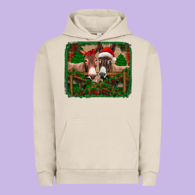 Christmas Donkeys Urban Hoodie Designed By Jasminsmagicworld