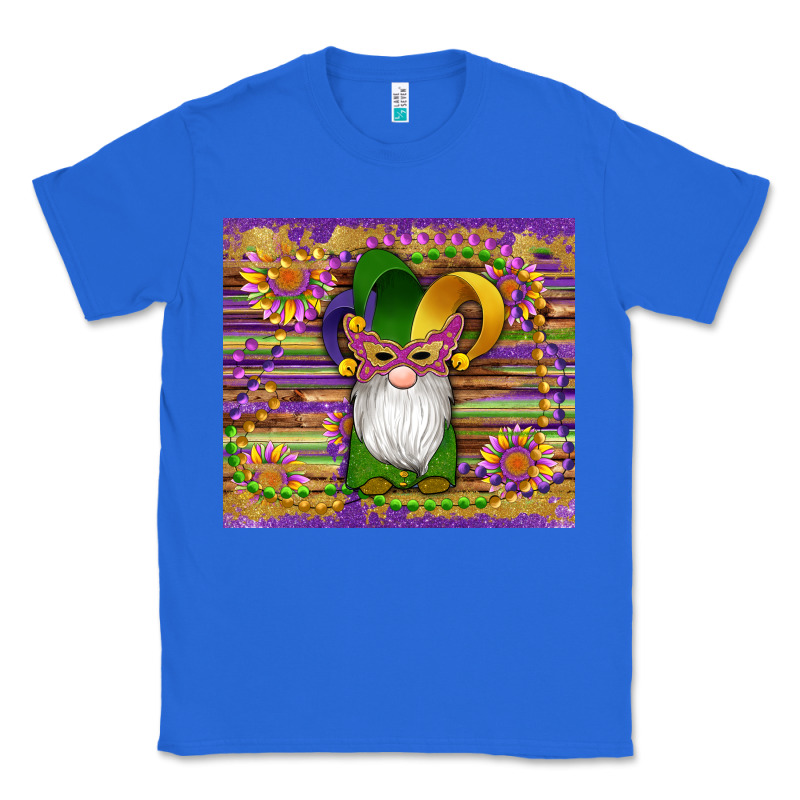 Mardi Gras Gnomes Mask Serape Sunflowers Classic Tee by Artiststas | Teevron