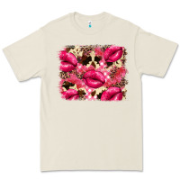 Bone Valentine's Day pink plaid red glitter cowhide Premium Tee - FaDigitalArtStudio