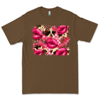 Cacao Valentine's Day pink plaid red glitter cowhide Premium Tee - FaDigitalArtStudio