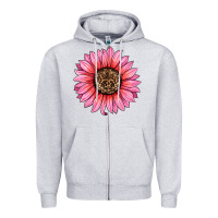 Heather Grey valentines day sunflower Zipper Hoodie - RanaPortraitStore
