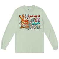 Matcha cooking is love made edible Long Sleeve Tee - CowhideDigitalArt
