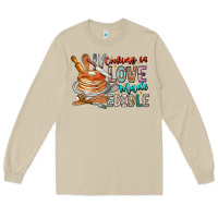 Mushroom cooking is love made edible Long Sleeve Tee - CowhideDigitalArt