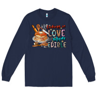 Navy cooking is love made edible Long Sleeve Tee - CowhideDigitalArt