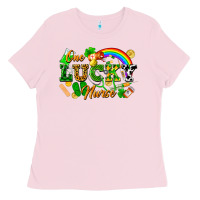 Bubblegum Pink one lucky nurse Ladies Tee - FaDigitalArtStudio