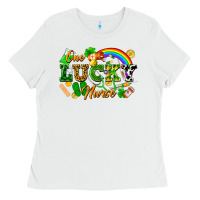White one lucky nurse Ladies Tee - FaDigitalArtStudio