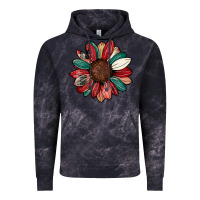 Cloud Black Christmas sunflower Vintage Hoodie - CowhideDigitalArt