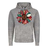 Cloud Rock Christmas sunflower Vintage Hoodie - CowhideDigitalArt