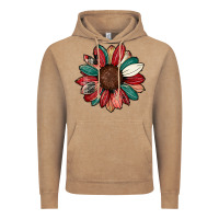 Vintage Coffee Christmas sunflower Vintage Hoodie - CowhideDigitalArt