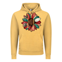 Vintage Mustard Christmas sunflower Vintage Hoodie - CowhideDigitalArt