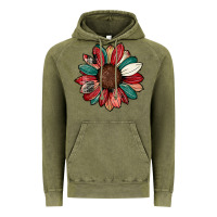 Vintage Olive Christmas sunflower Vintage Hoodie - CowhideDigitalArt