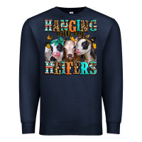 Navy hanging with my heifers Premium Sweatshirt - Jasminsmagicworld