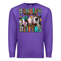 Purple hanging with my heifers Premium Sweatshirt - Jasminsmagicworld