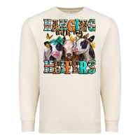 Hanging With My Heifers Premium Sweatshirt | Teevron