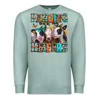 Seafoam hanging with my heifers Premium Sweatshirt - Jasminsmagicworld