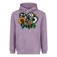 Lavender soccer hearts Heavyweight Hoodie - Jasminsmagicworld