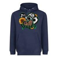 Navy soccer hearts Heavyweight Hoodie - Jasminsmagicworld