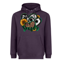 Plum soccer hearts Heavyweight Hoodie - Jasminsmagicworld