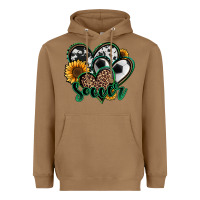 Toasted Coconut soccer hearts Heavyweight Hoodie - Jasminsmagicworld